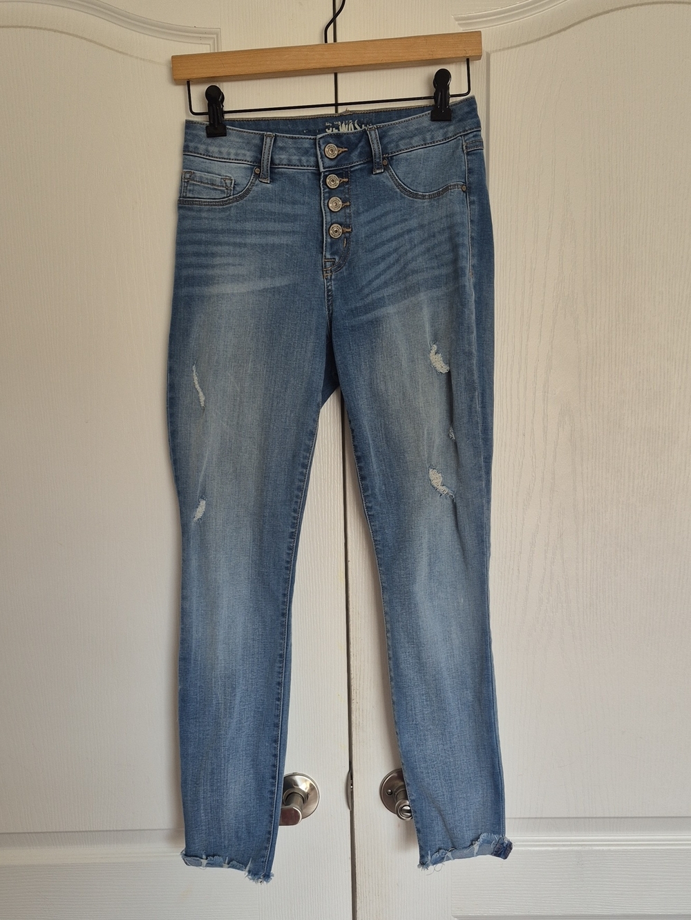 Rewash Light Blue Distressed Skinny Jeans